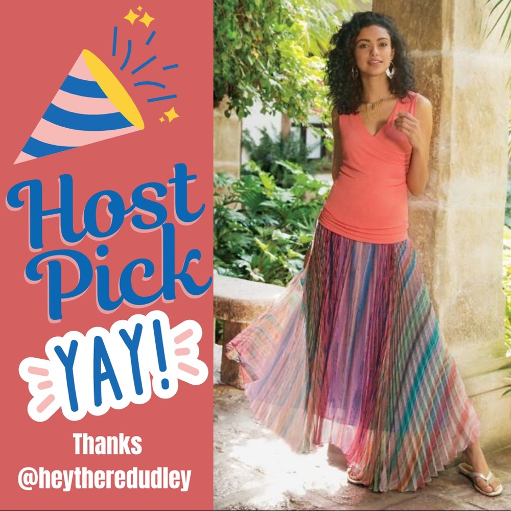 Soft Surroundings Petite Spring Fling Maxi Skirt